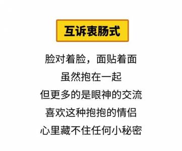 解鎖15種情侶擁抱姿勢，測測你們是哪種愛情？