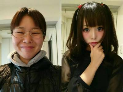 日本小學女生的妝前妝後，簡直都是社會我的姐啊！