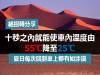 十秒之內就能使車內溫度由55℃降至25℃