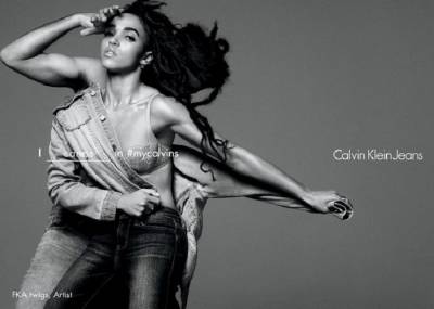 羅伯派汀森歌手女友FKA twigs性感演繹Calvin Klein Jeans 2016春季系列