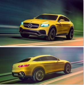 決鬥BMW X4！賓士全新『GLC Coupe』倒數發表，動態身影『速度感』十足